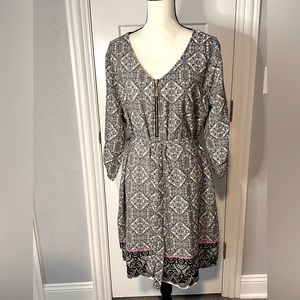 Black and Cream Dress